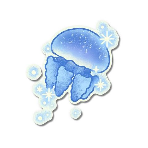 Small jellyfish flash tattoo design by Naive Flora Tattoo Bangkok