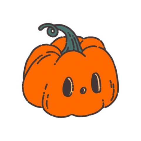 Halloween jack o lantern pumpkin flash tattoo design by Naive Flora Tattoo Bangkok
