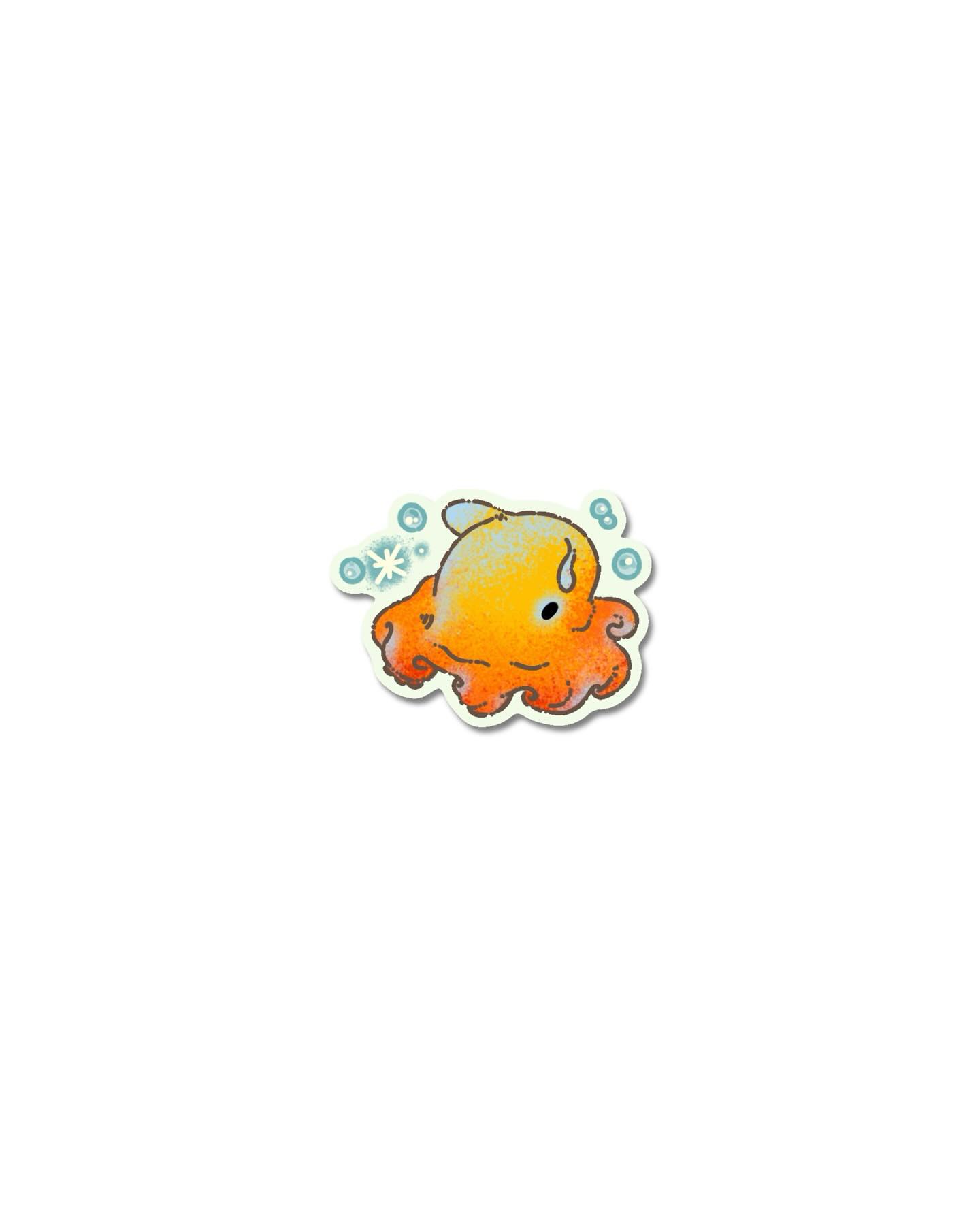 Goldfish naive flash tattoo design